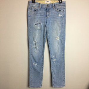 Paige Womens Size 27 SkyLine Ankle Peg Distressed